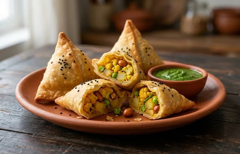 Phulkopir Singara with Masala Cha - Recipe 1