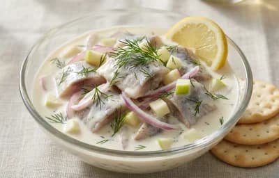 Pickled Herring in Cream Sauce