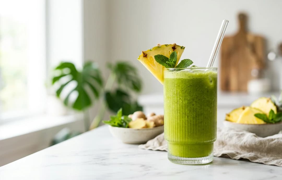 Pineapple Ginger Green Smoothie