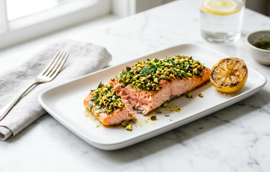 Pistachio & Herb Crusted Salmon