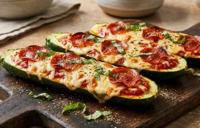 Pizza Zucchini Boats