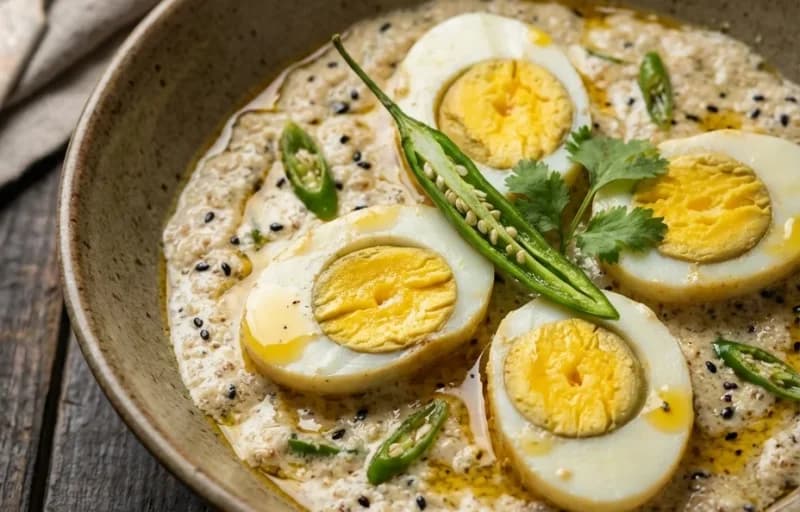 Posto Dim with Bengali Luchi - Recipe 1