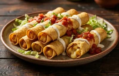 Potato and Cheese Flautas