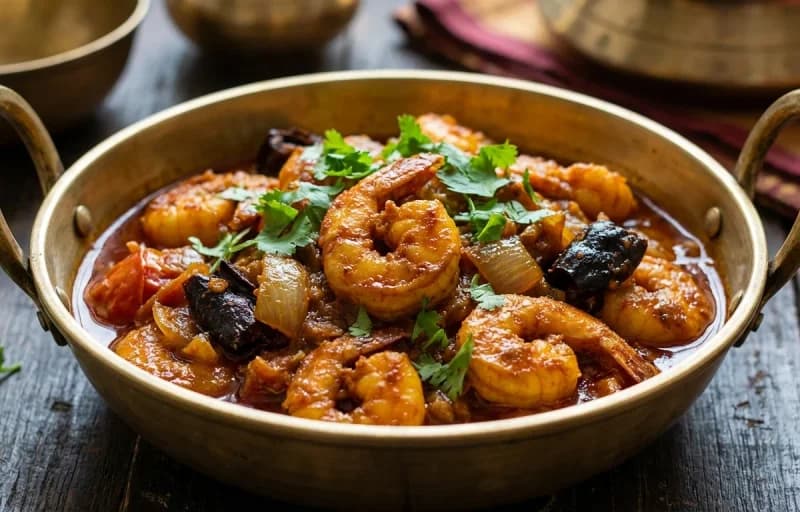 Prawn Stir-Fry with Bengali Pauroti - Recipe 1