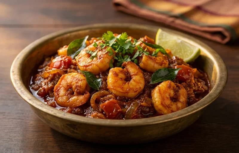 Prawn Thokku with Chapati - Recipe 1