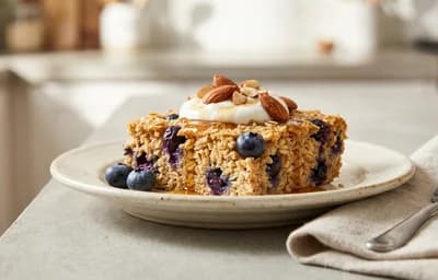 Protein Blueberry Baked Oatmeal