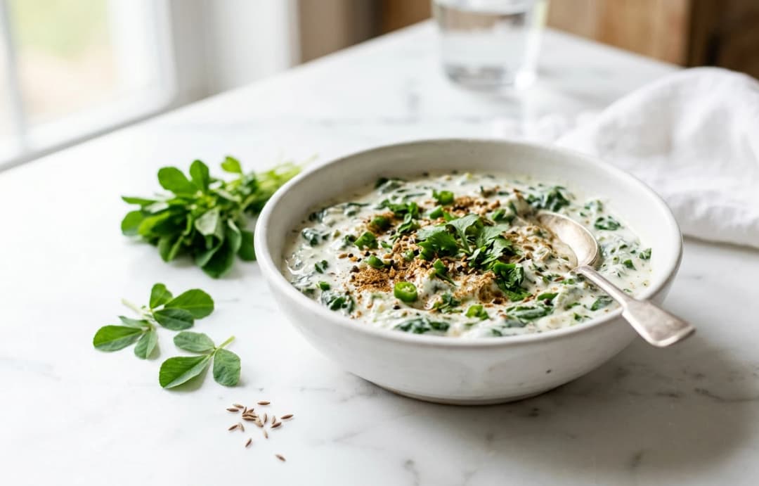 Protein-Rich Methi Raita