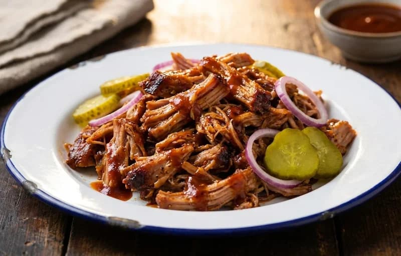 Pulled Pork, Baked Mac and Cheese and Corn on the Cob - Recipe 1