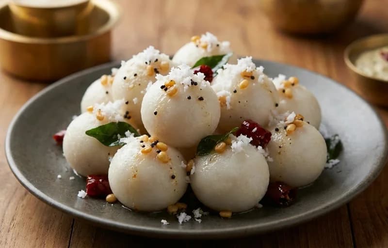 Pundi Guli with Red Chili Chutney - Recipe 1