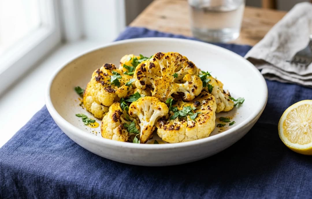 Pungent Roasted Cauliflower