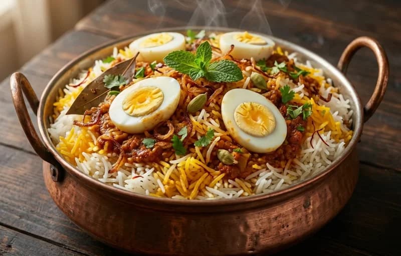 Punjabi Egg Biryani
