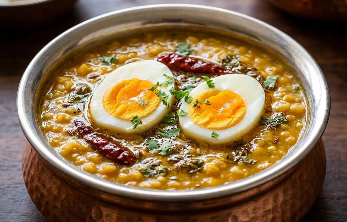 Punjabi Egg Tadka Dal