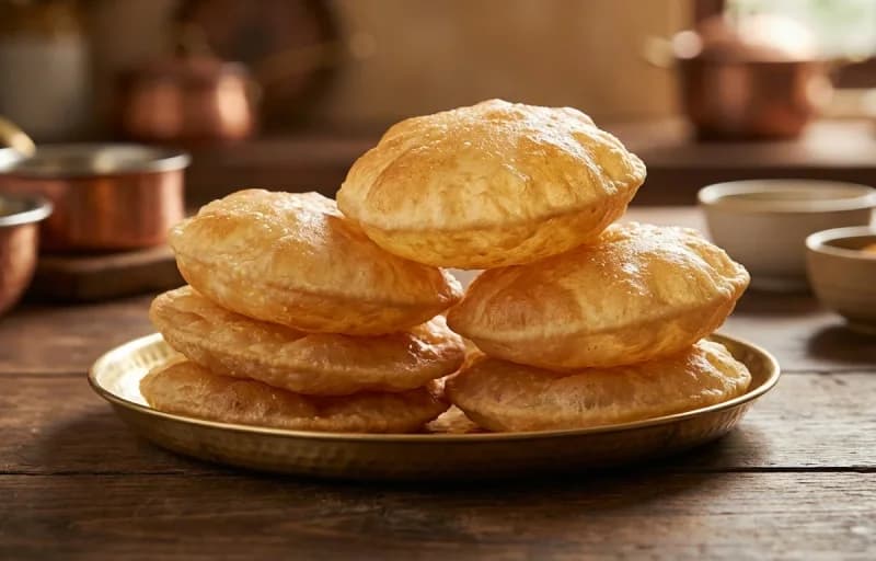 Puri with Punjabi Chole Masala - Recipe 1