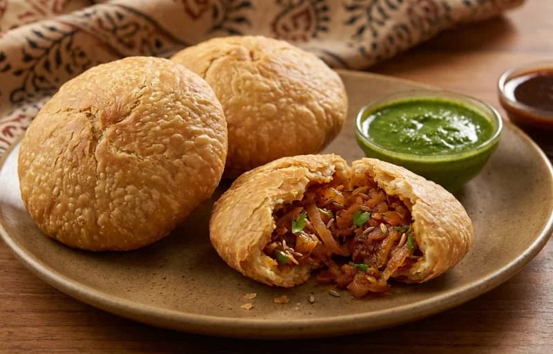 Pyaaz Kachori, Tamarind Chutney and Masala Chai - Recipe 1
