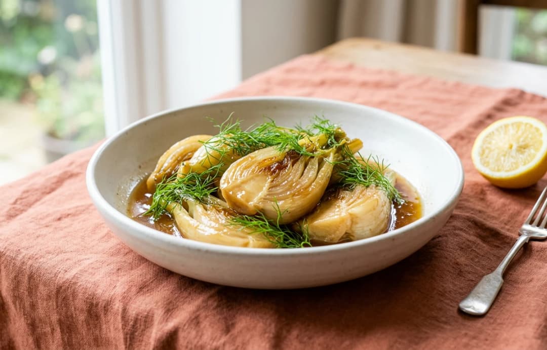 Quick Braised Fennel