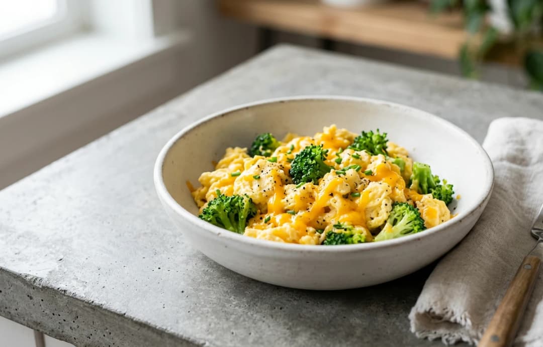 Quick Broccoli & Egg Scramble