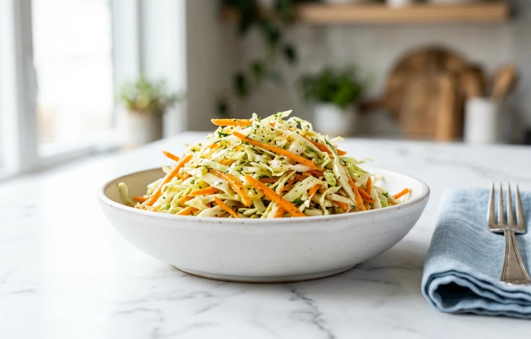 Quick Cabbage & Carrot Slaw