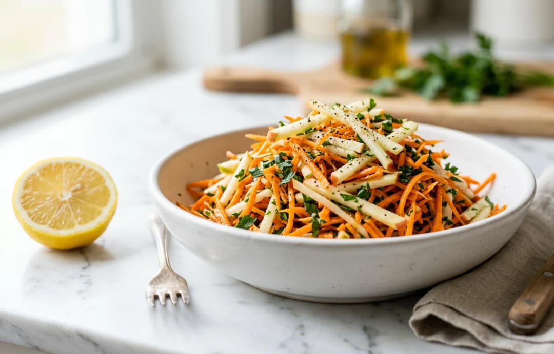 Quick Carrot & Apple Slaw