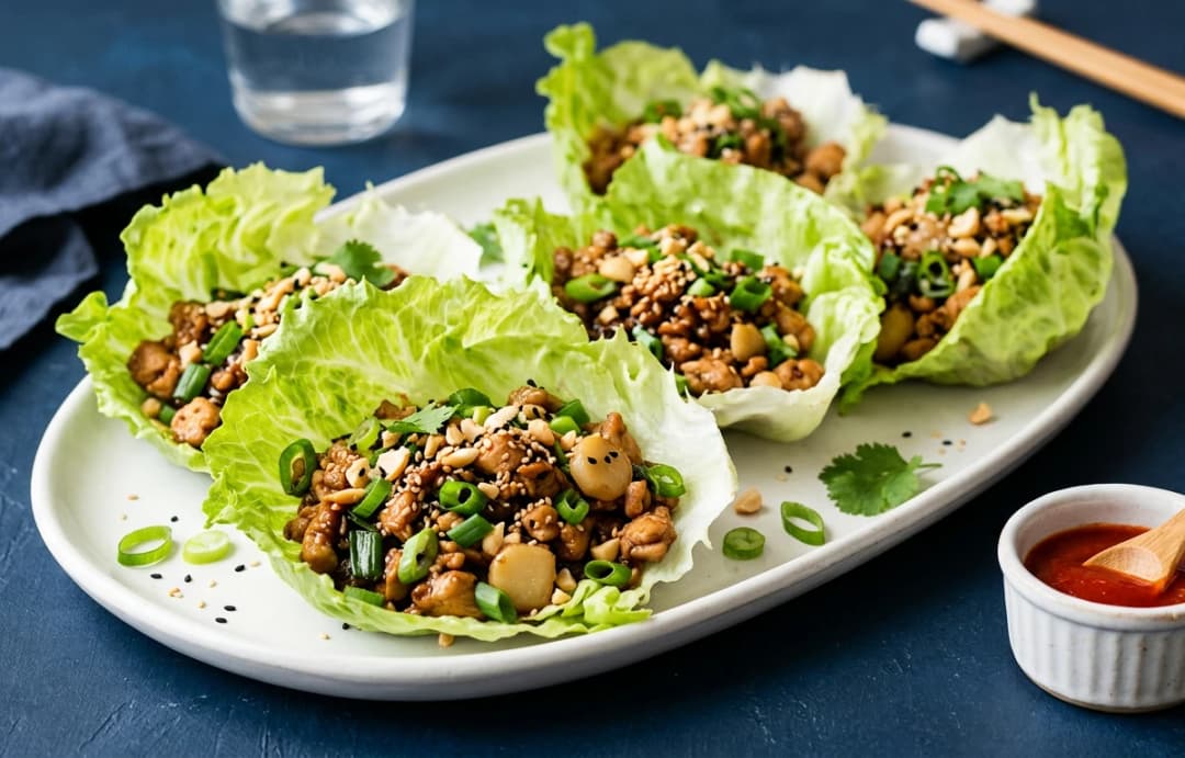 Quick Chicken Lettuce Wraps