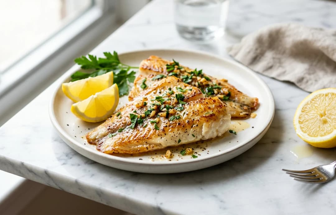 Quick Pan-Seared Basa with Lemon