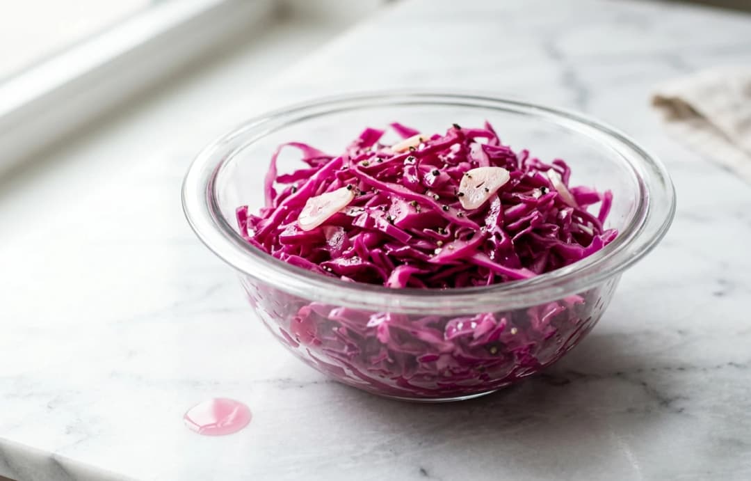 Quick Pickled Red Cabbage