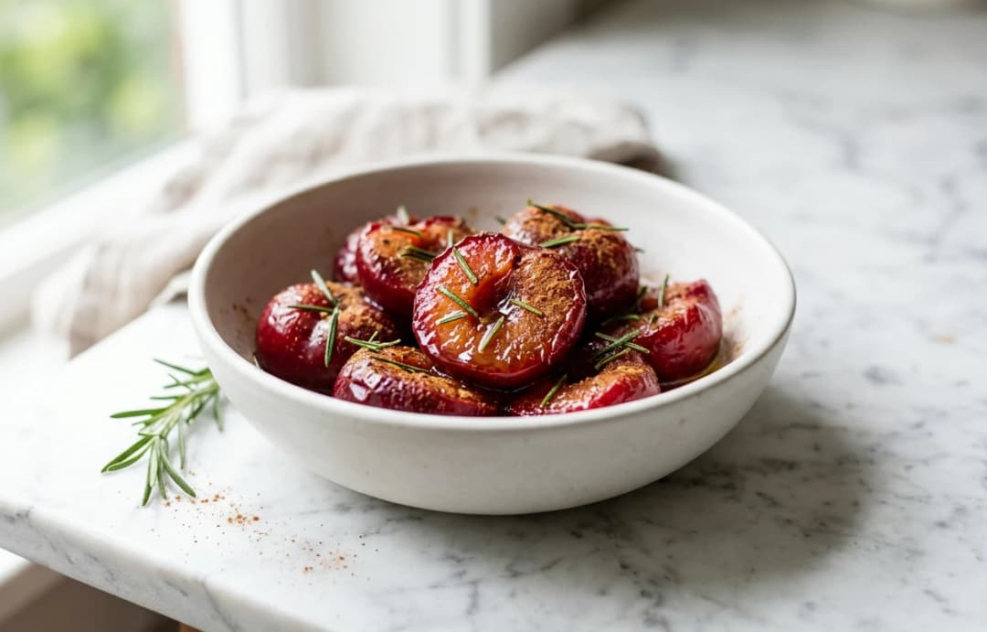 Quick Roasted Plums