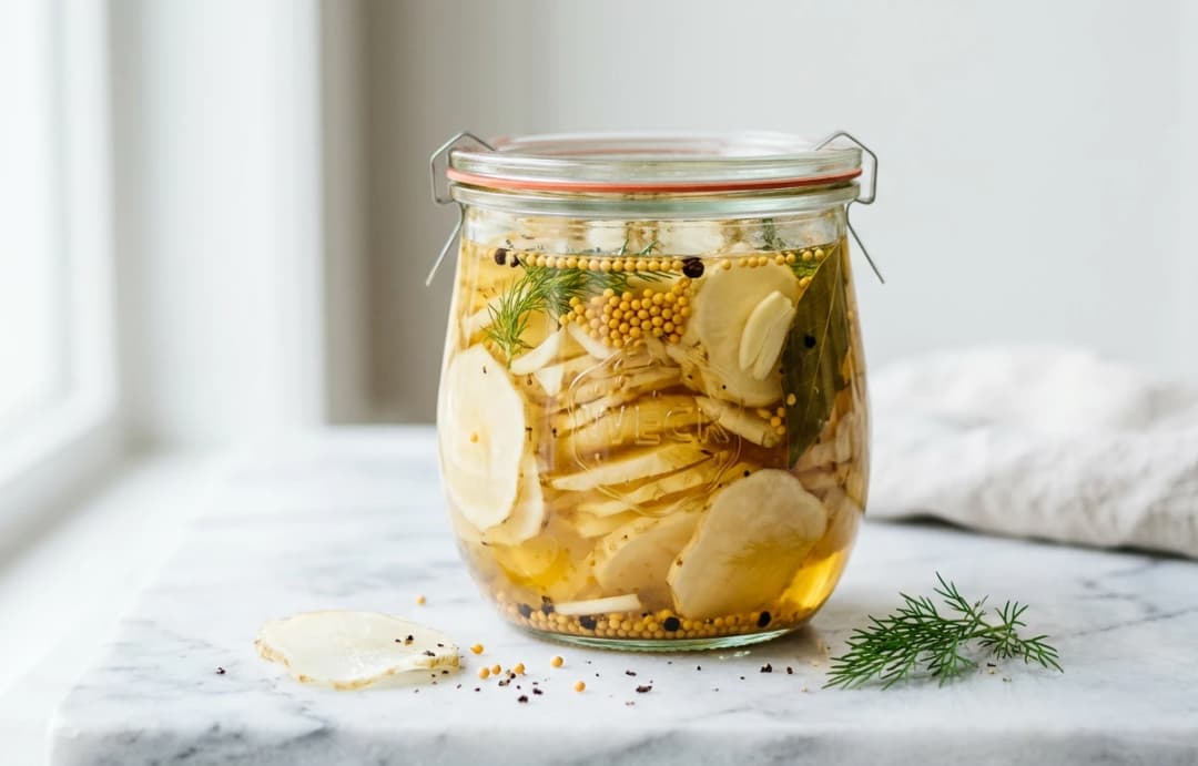 Quick Sunchoke Refrigerator Pickles