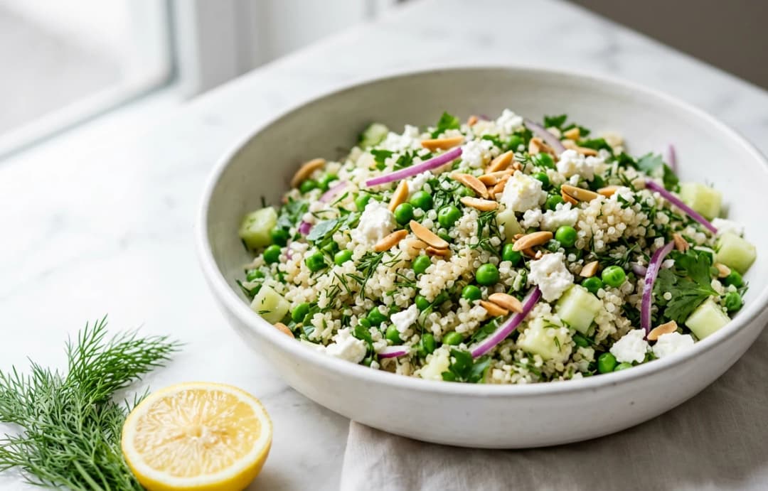 Quinoa Salad with Peas & Feta
