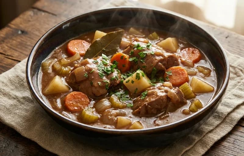 Rabbit Stew with Buttermilk Biscuits - Recipe 1
