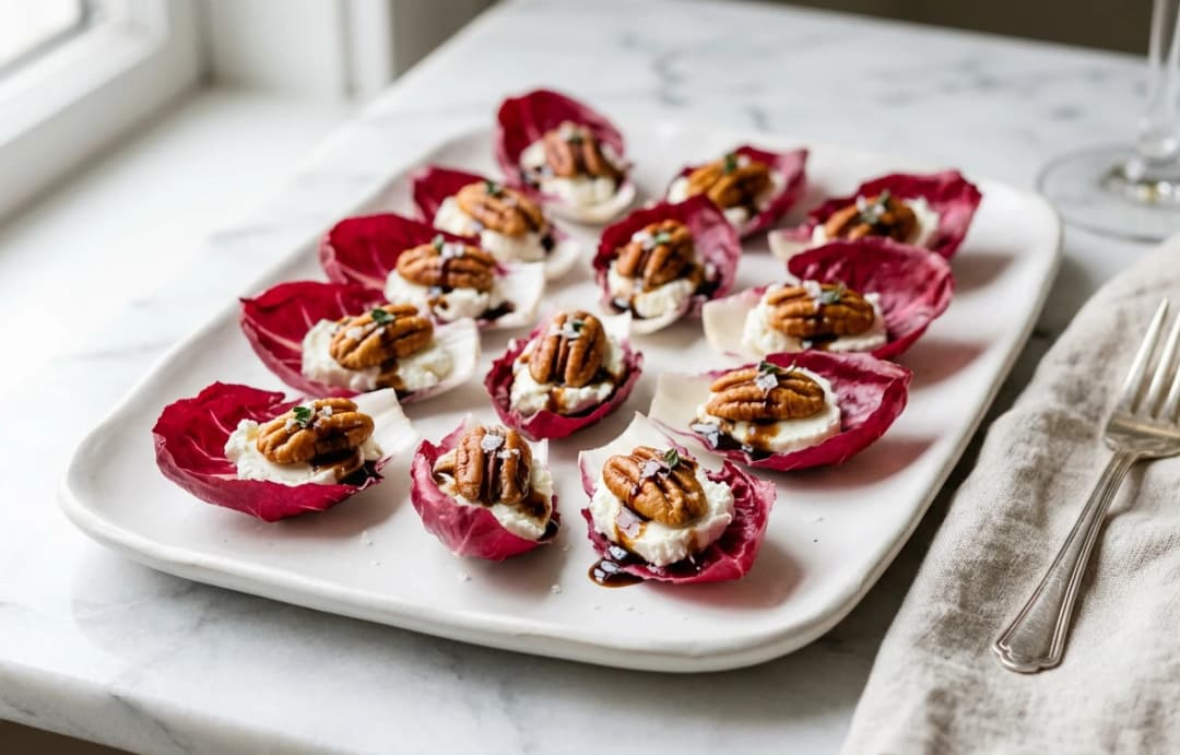 Radicchio & Cheese Appetizer Bites