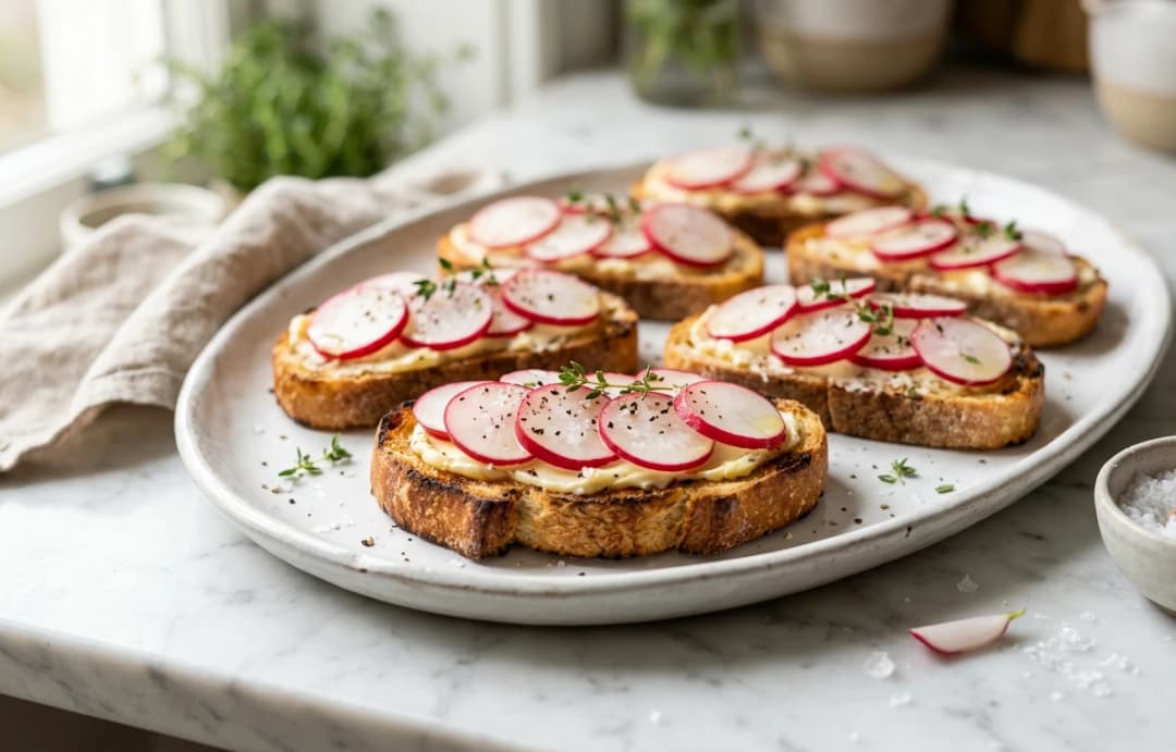 Radish & Butter Toasts