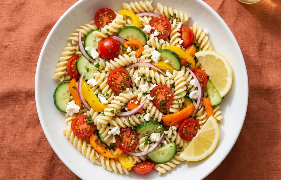 Rainbow Veggie Pasta Salad
