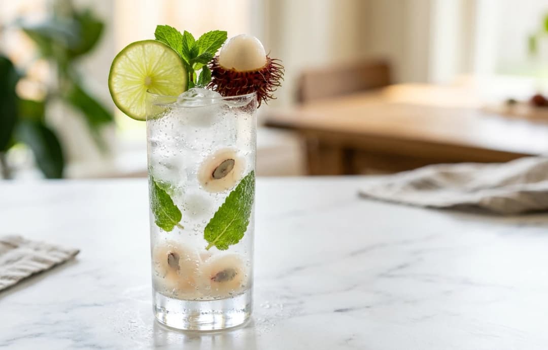 Rambutan & Mint Sparkler