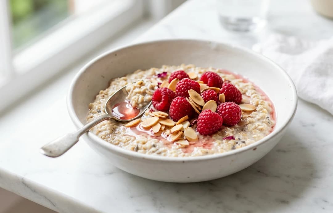 Raspberry & Almond Oatmeal