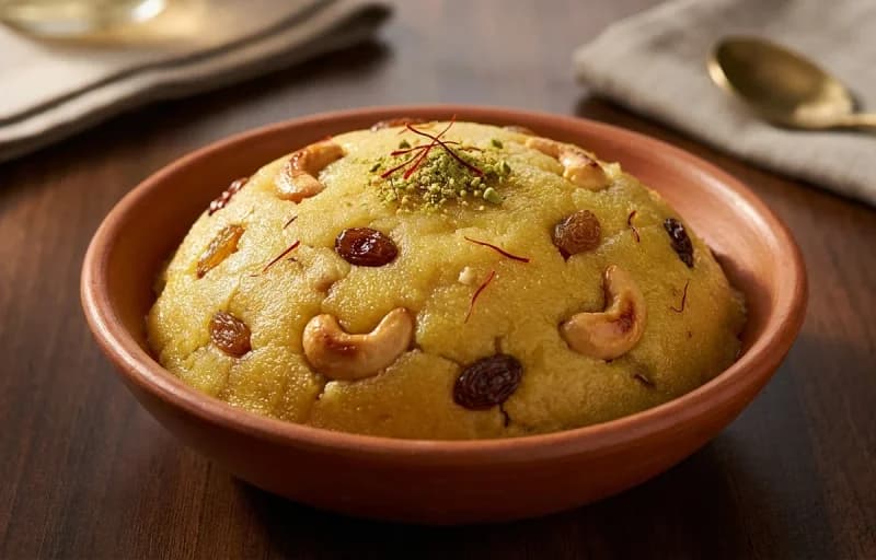 Rava Sira with Narikol Laru - Recipe 1