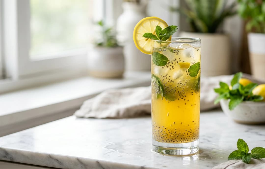 Refreshing Sabja Lemonade