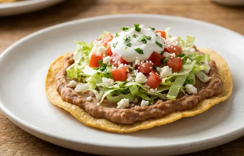 Refried Bean Tostadas