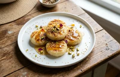 Rice Cakes with Honey