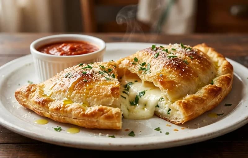 Ricotta and Mozzarella Calzone