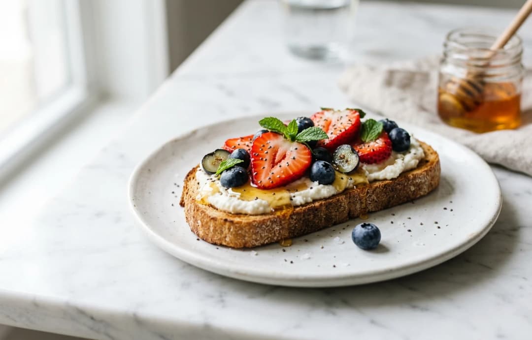 Ricotta Toast with Berries