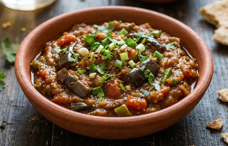 Bajra Rotlo, Ringan no Olo and Masala Chaas - Recipe 2