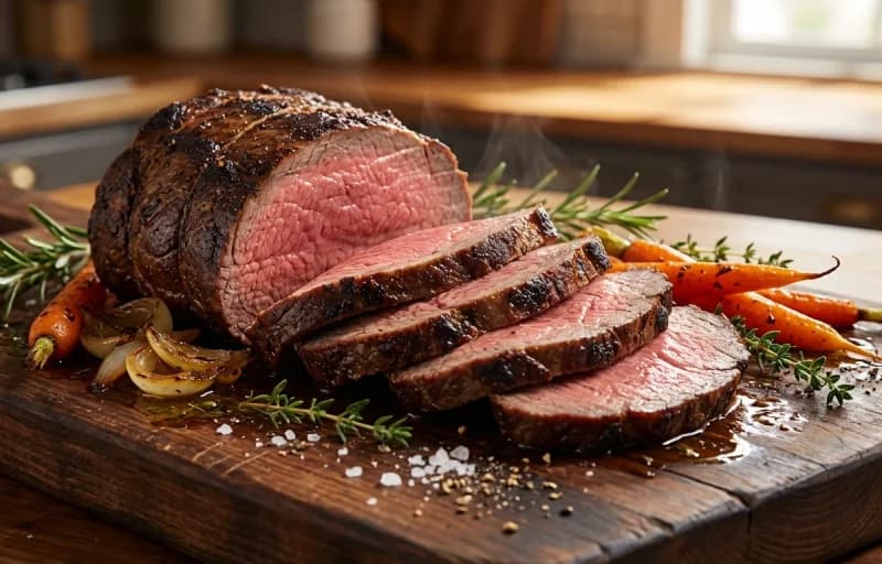 Roast Beef, Mashed Potatoes, Brown Gravy and Corn on the Cob - Recipe 1