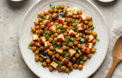Roasted Chana With Apple