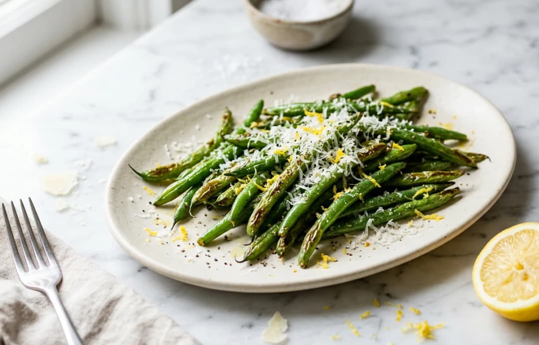 Roasted Lemon-Parmesan Green Beans