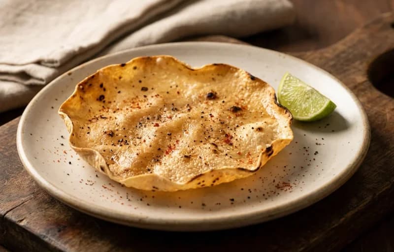 Onion Koki with Roasted Papad - Recipe 2