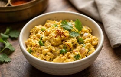 Saffron Turmeric Scrambled Eggs