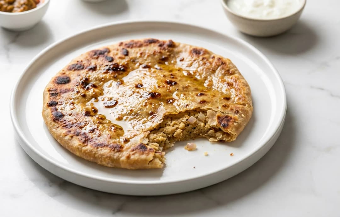 Sattu-Stuffed Paratha