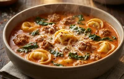 Sausage and Tortellini Soup