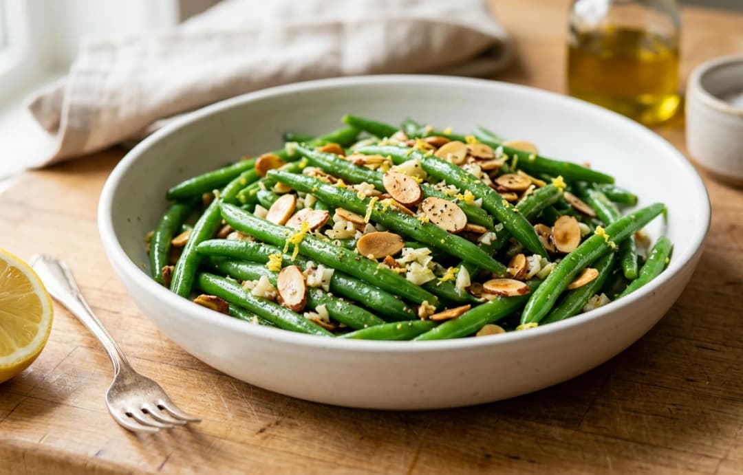 Sautéed Garlic & Almond Green Beans