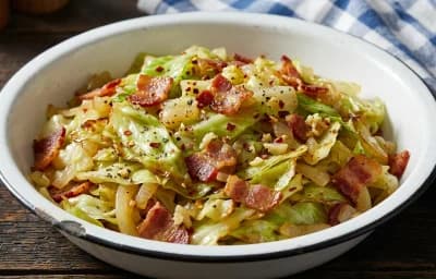 Sautéed Cabbage with Bacon